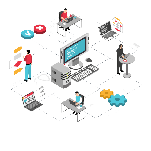 Spearlogics team illustration